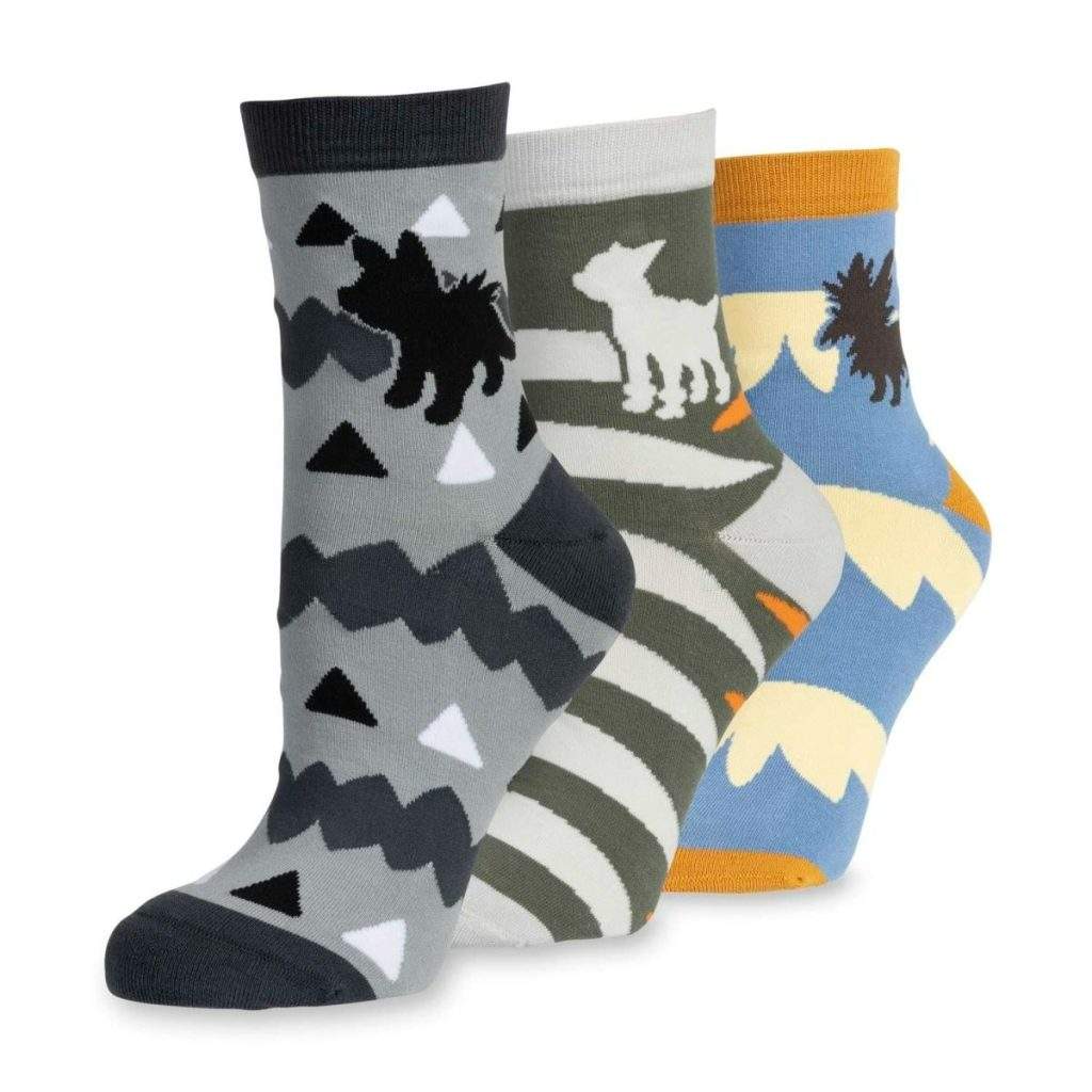 Houndour, Poochyena & Herdier Ankle Socks (3 Pairs) (One Size-Adult)